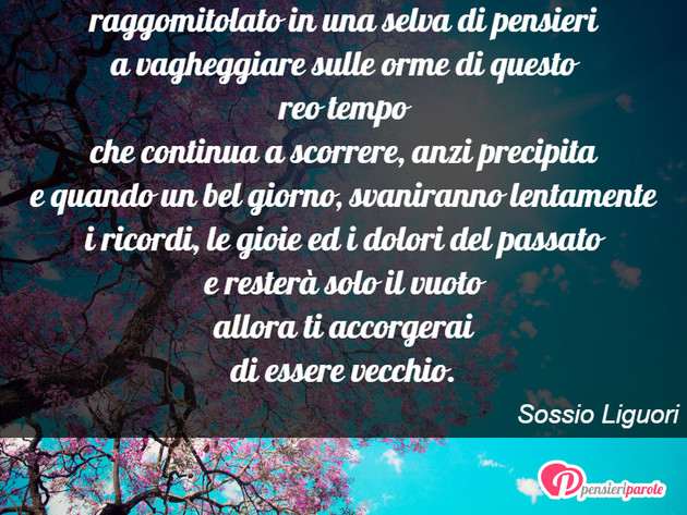 Immagine con poesia poesie generazionali di Sossio Liguori - Mi ritrovo solo con me stesso raggomitolato in...