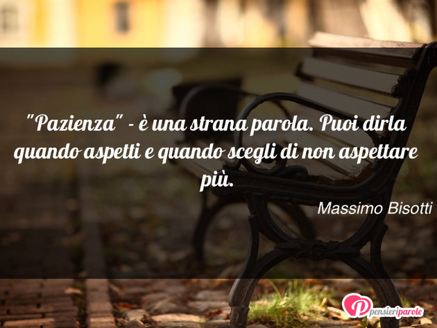 Immagine con frase comportamento di Massimo Bisotti -