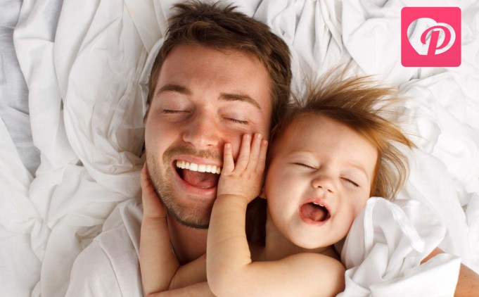 festa del papà con bambino