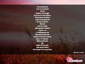 Immagine con frase di Michele Gentile - Ci racconteranno come si raccontano inverni di...