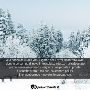 Immagine con frase di Fabio Volo - Credendo a tutta questa storia del colpo di...