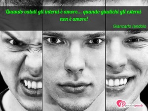Immagine con frase di Giancarlo Iandolo - Quando valuti gli interni  amore... quando...