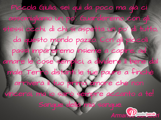  - Piccola Giulia, sei qui da poco ma gi ci...