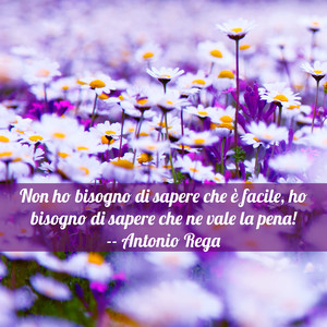Immagine con frase di Antonio Rega - Non abbiamo bisogno di sapere che pu essere...