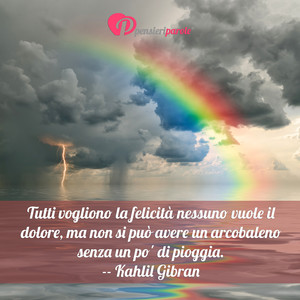 Immagine con frase di Kahlil Gibran (Gibran Khalil Gibran) - Tutti vogliono la felicit nessuno vuole il...