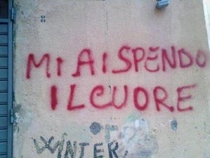 Immagine con frase di Anonimo - Mi ai spendo il cuore.