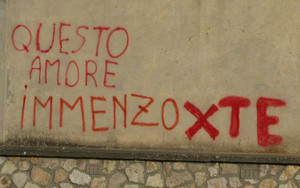 Immagine con frase di Anonimo - Questo amore immenzo per te.