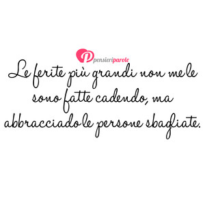 Immagine con frase di Anonimo - Le ferite pi grandi non me le sono fatte...