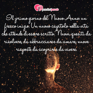 Immagine con frase di Sarah Ban Breathnach - Il primo giorno del Nuovo Anno: un fresco...