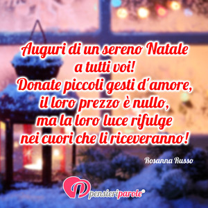 Immagine con frase di Rosanna Russo (RosEgypt) - Auguri di un sereno Natale a tutti voi! Donate...