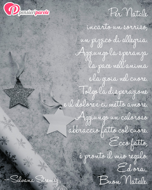 Poesie Di Natale Di Poeti Famosi.Immagine Con Augurio Auguri Di Natale Di Silvana Stremiz Per Natale Incarto Un Sorriso Un Pizzico