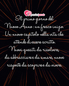 Immagine con frase di Sarah Ban Breathnach - Il primo giorno del Nuovo Anno: un fresco...