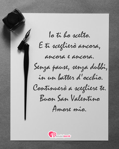 Immagine con frase di Anonimo - Io ti ho scelto. E ti sceglier ancora, ancora...