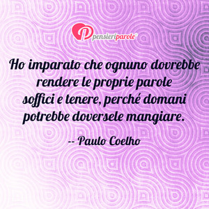 Immagine con frase di Paulo Coelho - Ho imparato che ognuno dovrebbe rendere le...