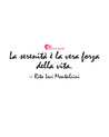 Immagine con frase serenità di Rita Levi Montalcini - La serenità è la vera forza della vita.