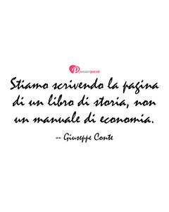 Immagine con frase di Giuseppe Conte - Stiamo scrivendo la pagina di un libro di...