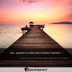 Immagine con frase di Antoine-Marie-Roger de Saint-Exupry - Oh, piccolo principe, ho capito a poco a poco...