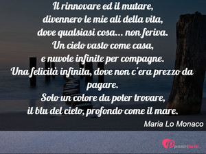Immagine con frase di Maria Lo Monaco - Inizi l'incanto, con un dolce suono di violino...
