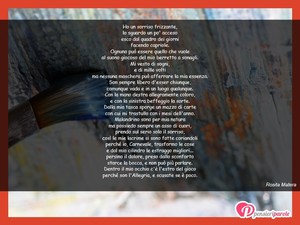 CARNEVALE - Immagine con frase di Rosita Matera - Ho un sorriso frizzante, lo sguardo un po...