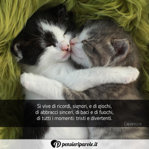 Immagine con frase di Caparezza - Si vive di ricordi, signori, e di giochi, di...