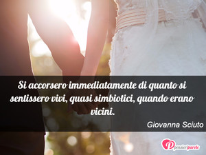 Immagine con frase di Giovanna Sciuto - Si accorsero immediatamente di quanto si...