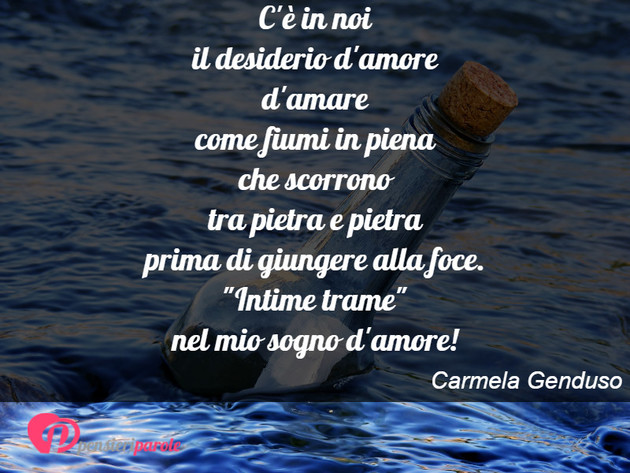 Immagine Con Poesia Amore Di Carmela Genduso Quante Rinunce Conosce L Anima Un Vento D