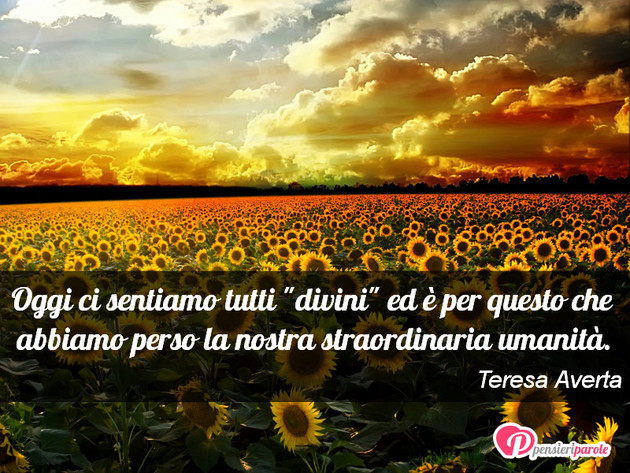 Immagine con frase comportamento di Teresa Averta - Oggi ci sentiamo tutti 