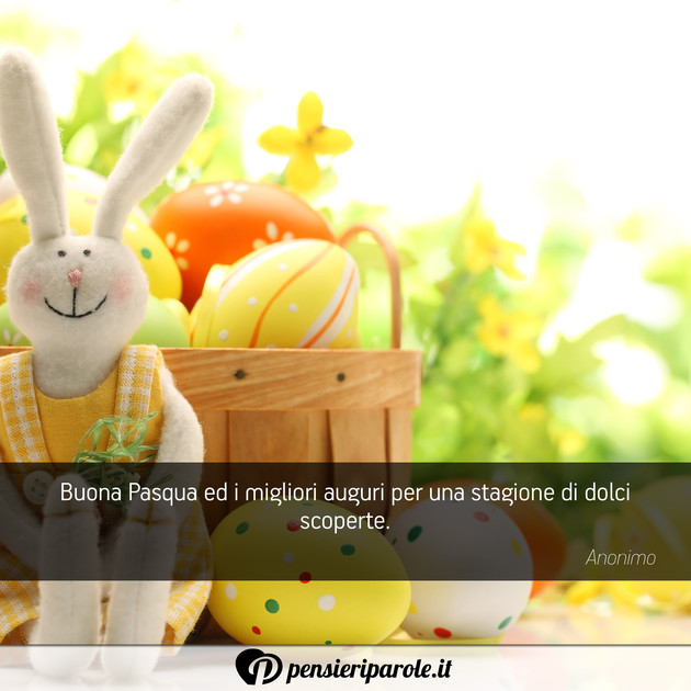 Immagine con augurio auguri di pasqua - Buona Pasqua ed i migliori auguri per una...