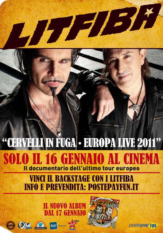 Litfiba Day - Cervelli in Fuga - Europa Live 2011 - poster