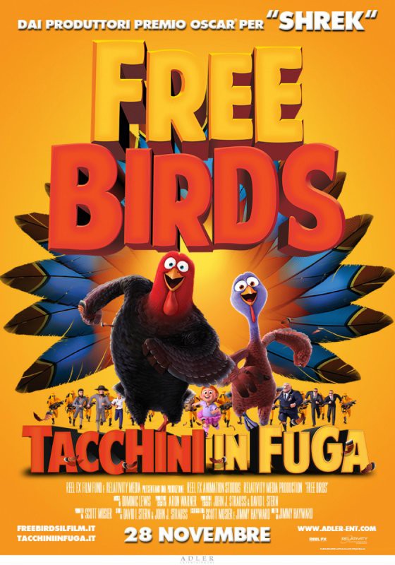 Free Birds - Tacchini in Fuga - poster