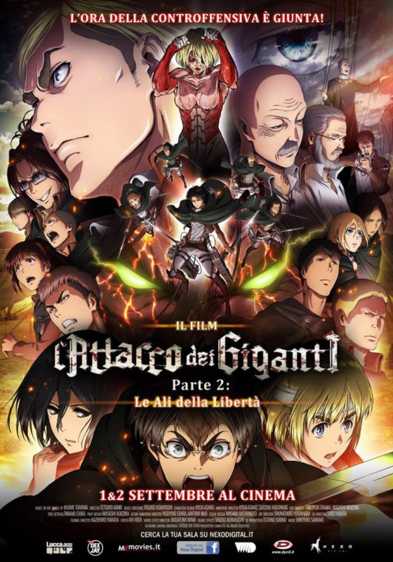 L'attacco dei giganti - il film Parte 2 - Le ali della libert - poster