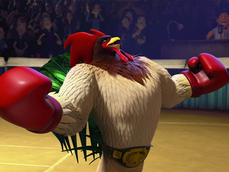 Un gallo con muchos huevos - fotogramma